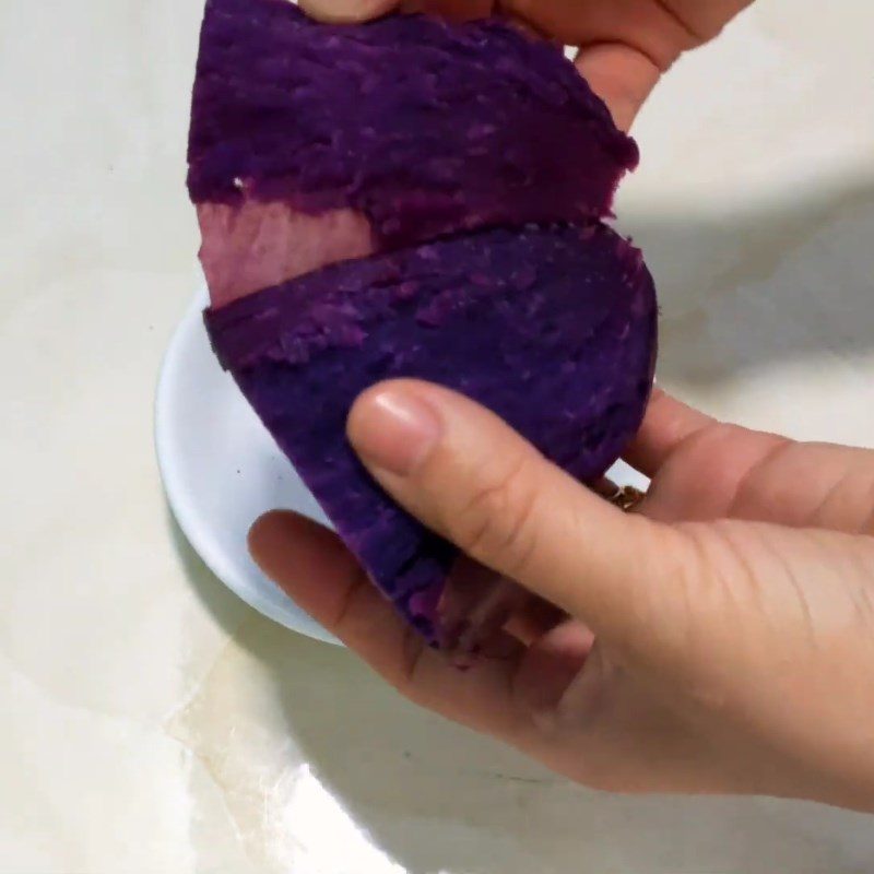 Step 1 Prepare the ingredients for Vegetarian Beef Balls from Purple Sweet Potato and Tofu