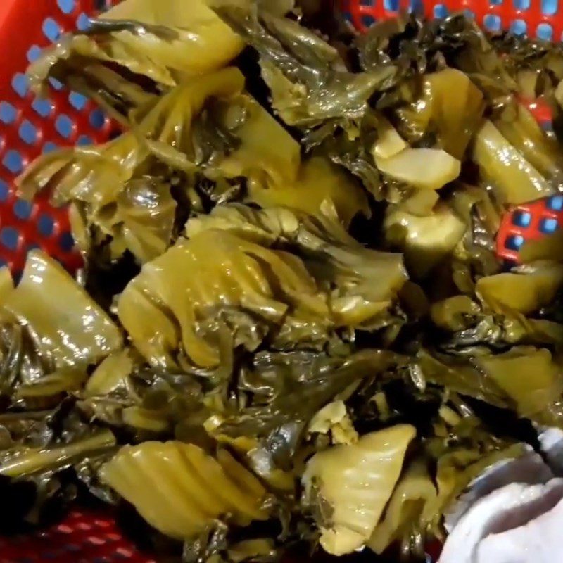 Step 2 Prepare the pickled mustard greens Sour Soup with Grouper Fish Head and Pickled Mustard Greens