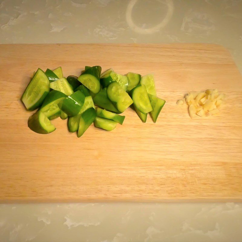 Step 1 Prepare cucumber for cucumber kimchi