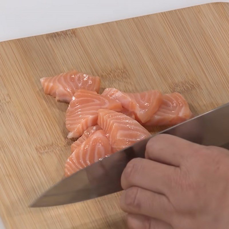 Step 1 Prepare ingredients for Crispy Sake Salmon