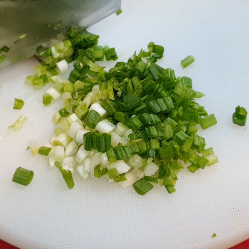 Step 1 Prepare ingredients for Fried Tofu with Scallion and Peanut Oil