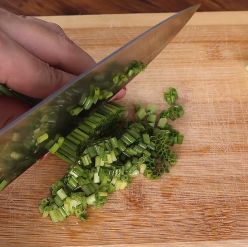 Step 1 Prepare the ingredients for Fried Tofu with Scallion Oil and Pork Floss