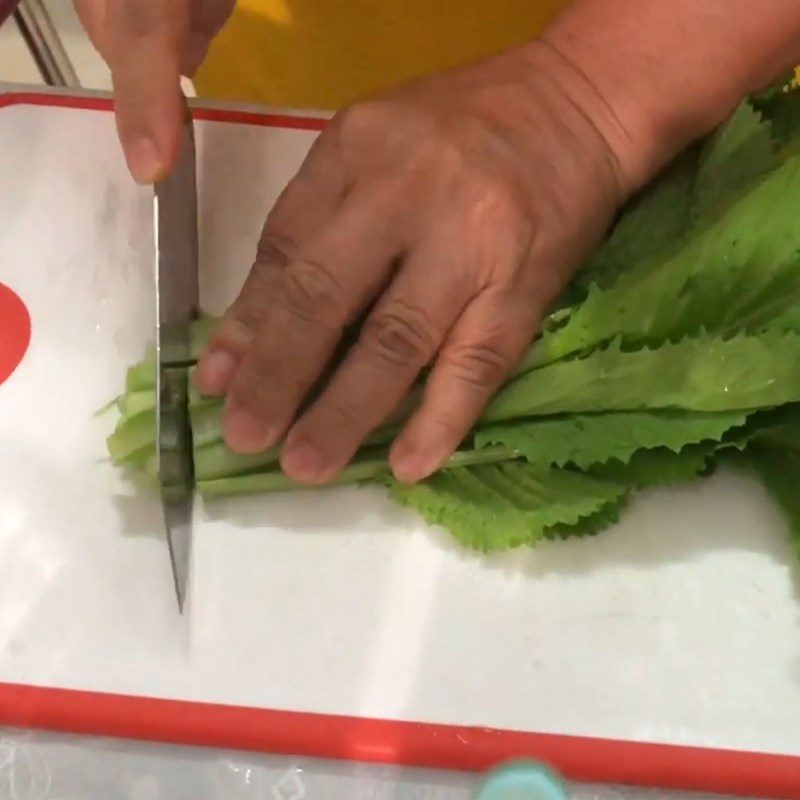 Step 2 Prepare Mustard Greens for Crab Soup with Mustard Greens