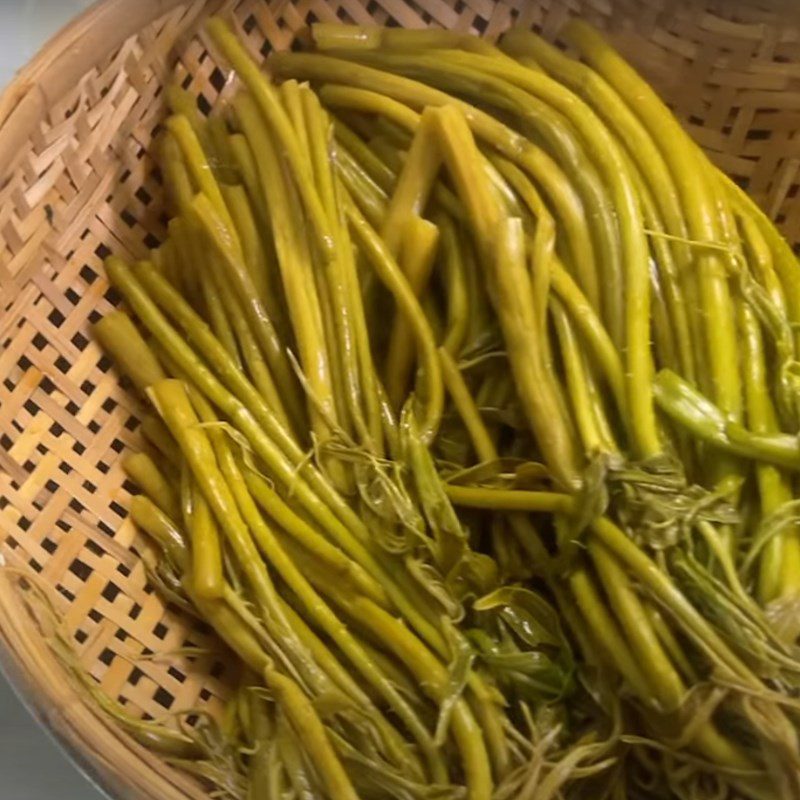 Step 1 Prepare the vegetable Salted vegetable