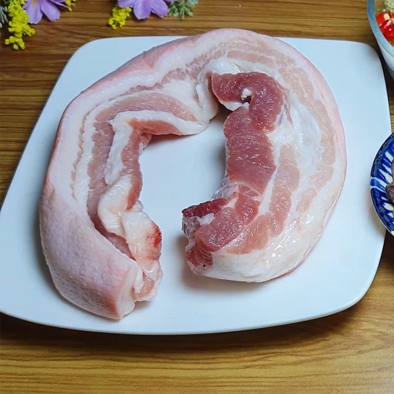 Step 1 Prepare the meat for Salted Pork with Shrimp Paste