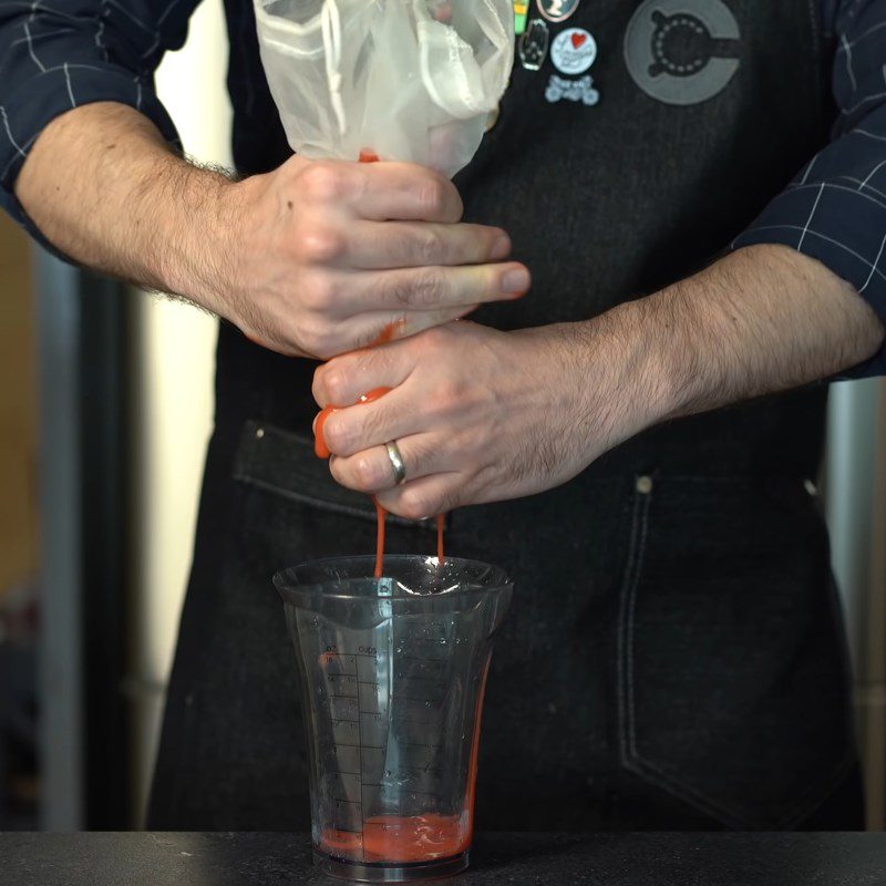 Step 1 Prepare and Make Strawberry Ice Cubes for Strawberry Tequila Cocktail