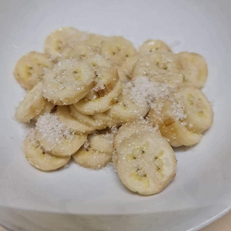 Step 1 Prepare and Marinate the Bananas for Fresh Milk Baked Banana Cake