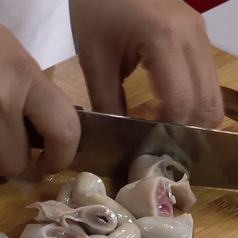 Step 1 Prepare and Marinate Dồi Trường Stir-fried Dồi Trường with Cabbage