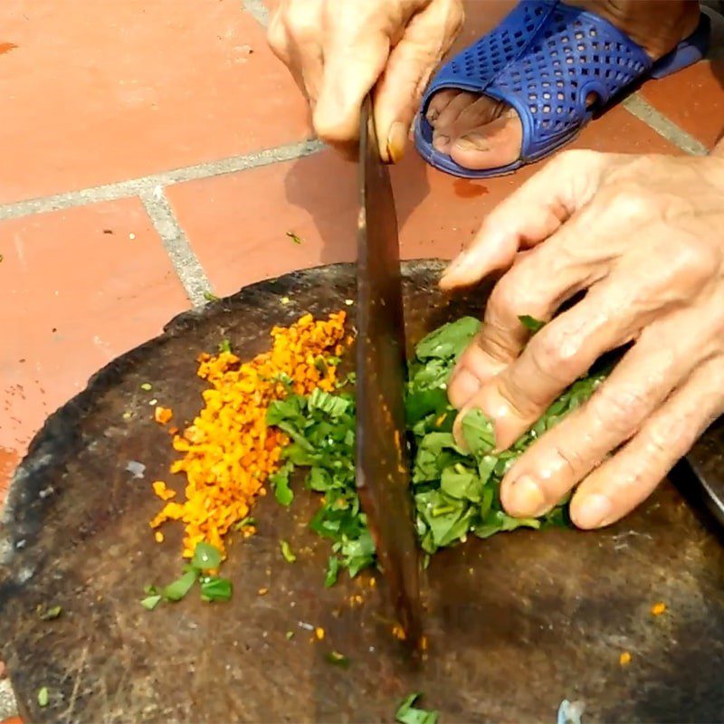 Step 2 Prepare other ingredients Frog braised with banana flower