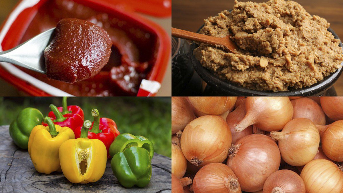 Ingredients for 12 ways to make grilled meat dipping sauce