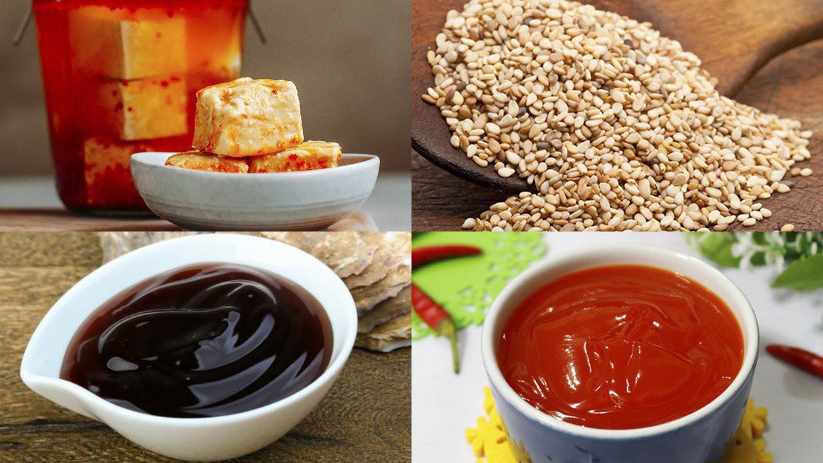 Ingredients for 12 ways to make grilled meat dipping sauce