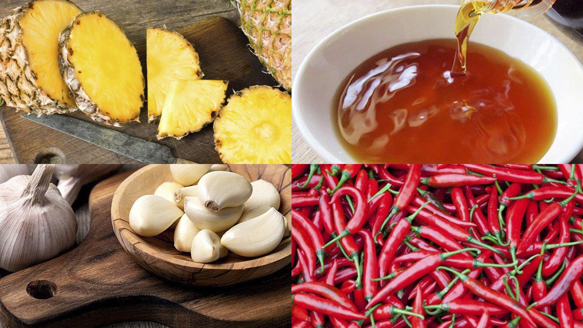 Ingredients for dish 12 ways to make dipping sauce for grilled meat