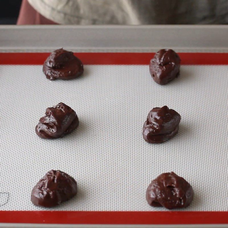 Step 4 Shaping and Baking Chocolate brownie cookies without flour