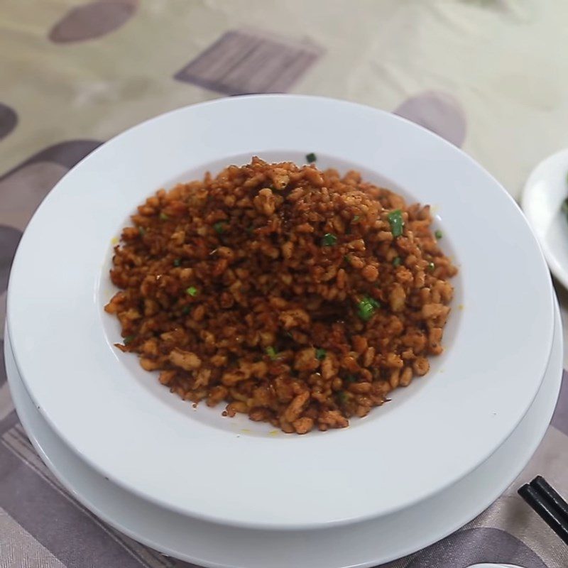 Step 4 Final product shrimp paste stir-fried meat