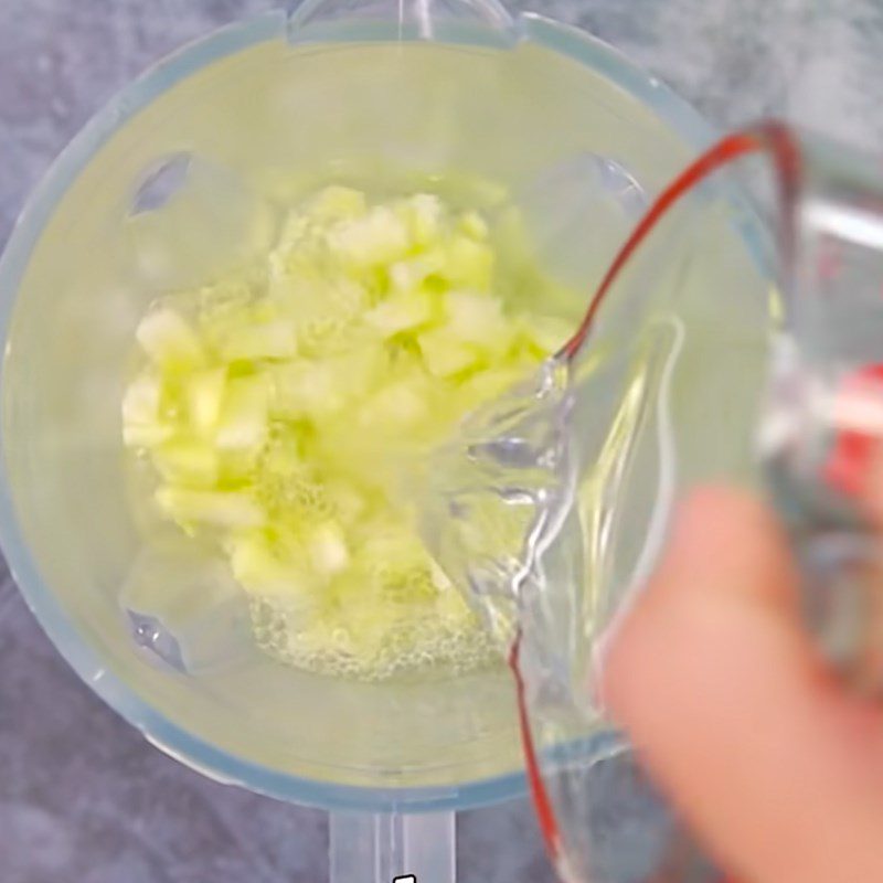 Step 1 Prepare and blend the green mango Green Mango Jelly