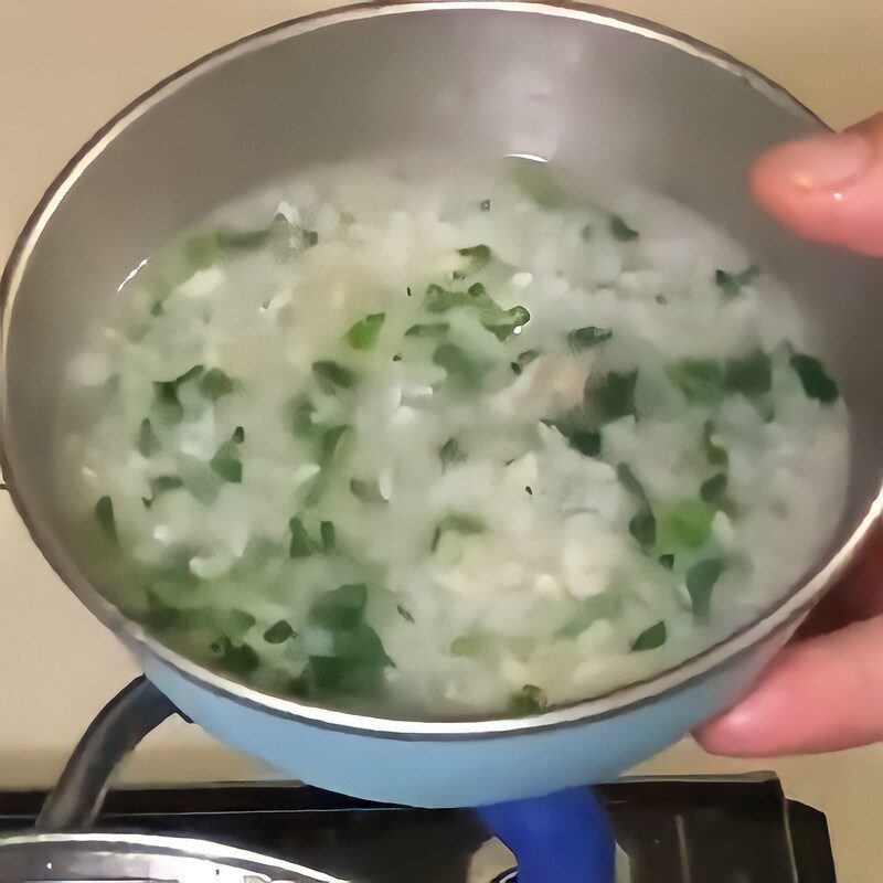 Step 5 Final Product Water Spinach Porridge for Kids