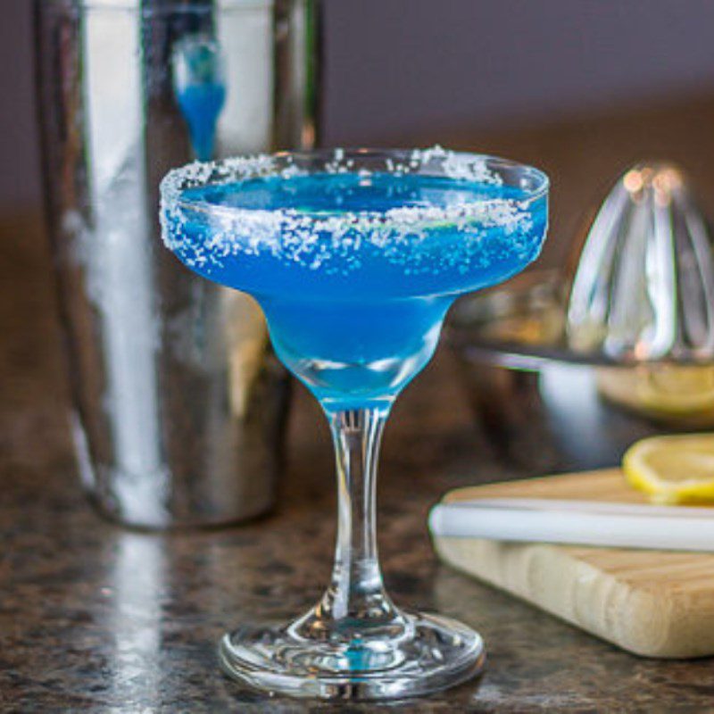 Step 3 Finished Frozen Blue Margarita Cocktail