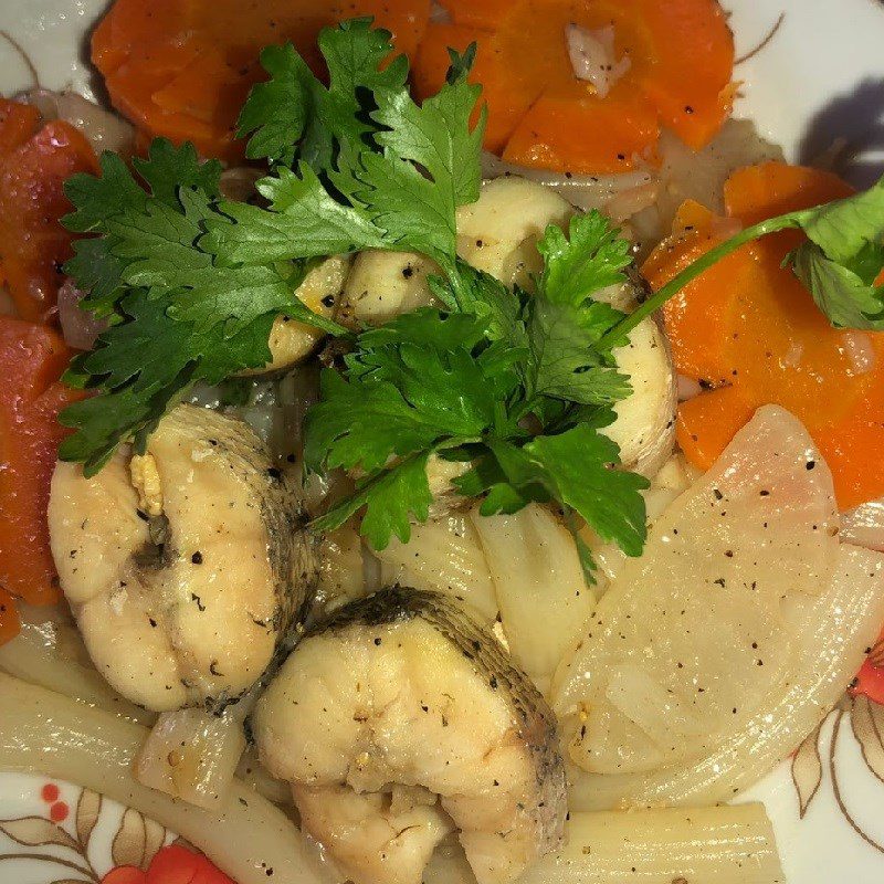 Step 6 Final product Stir-fried noodles with snakehead fish