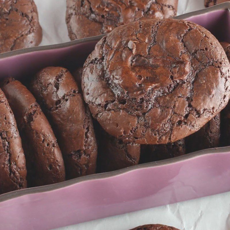 Step 5 Final Product Chocolate brownie cookies without flour