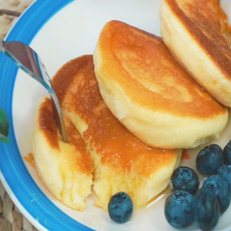 Step 5 Final Product Souffle pancakes do not require baking powder