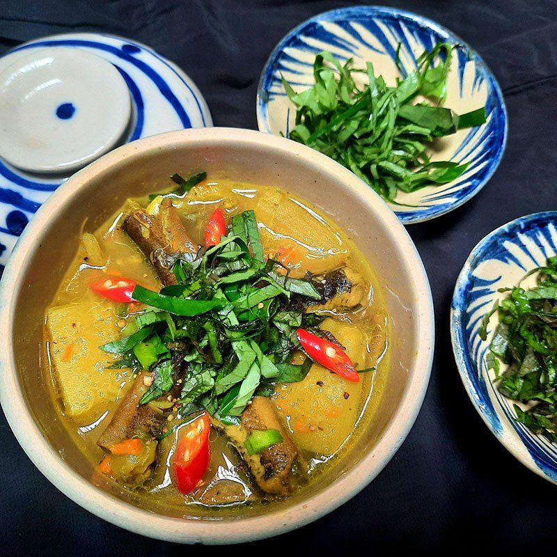 Step 5 Final product Jackfruit fiber stew with fish