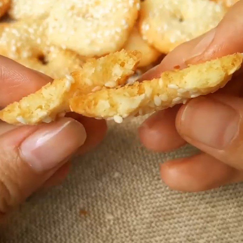 Step 5 Final Product Sesame Ring Cookies