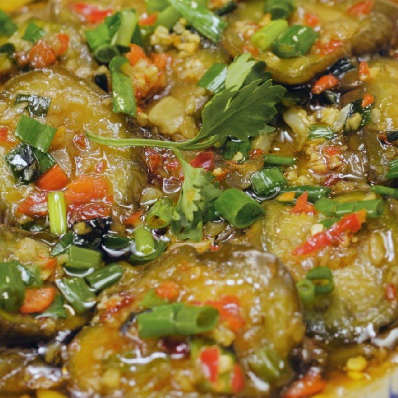 Step 4 Finished Product Stir-fried Eggplant with garlic and chili