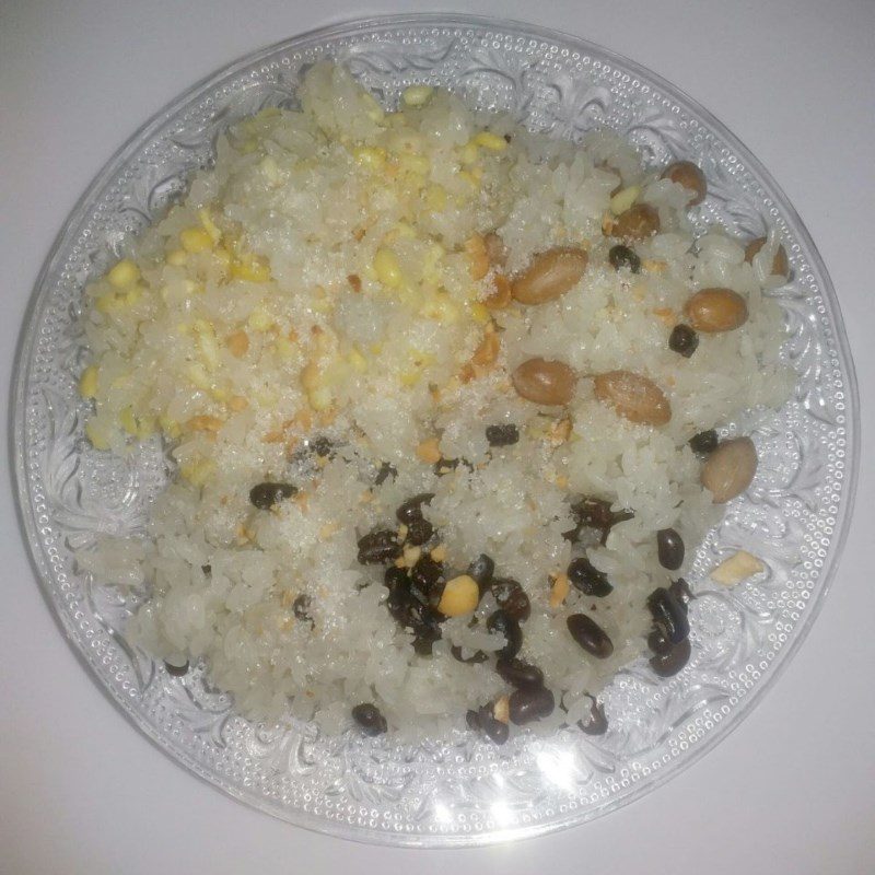 Step 4 Finished Product Sticky Rice with Beans