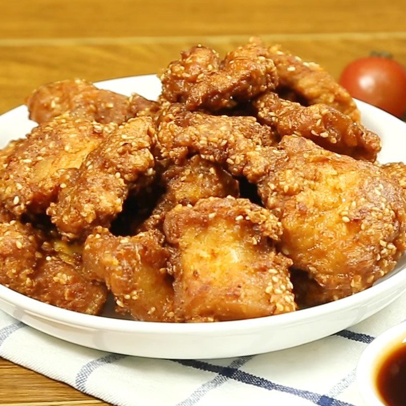 Step 5 Final product Pork belly fried with sesame