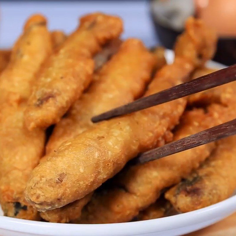 Step 5 Final Product Fried eel with sesame