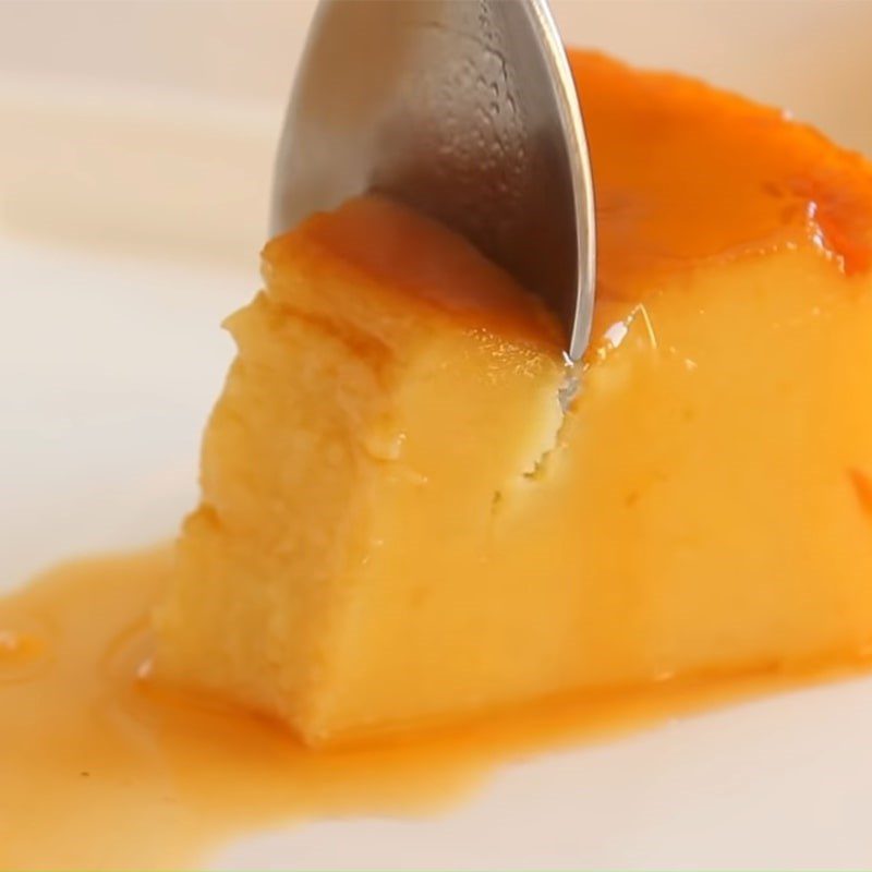 Step 6 Final product of mango flan without eggs