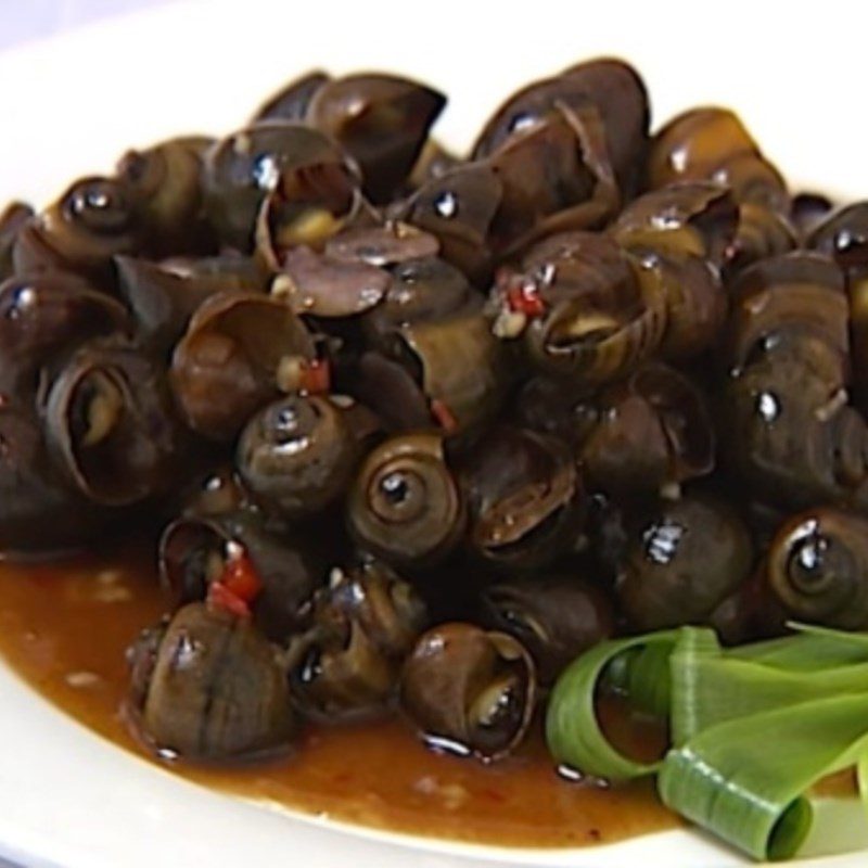 Step 4 Final product Sautéed snail with tamarind