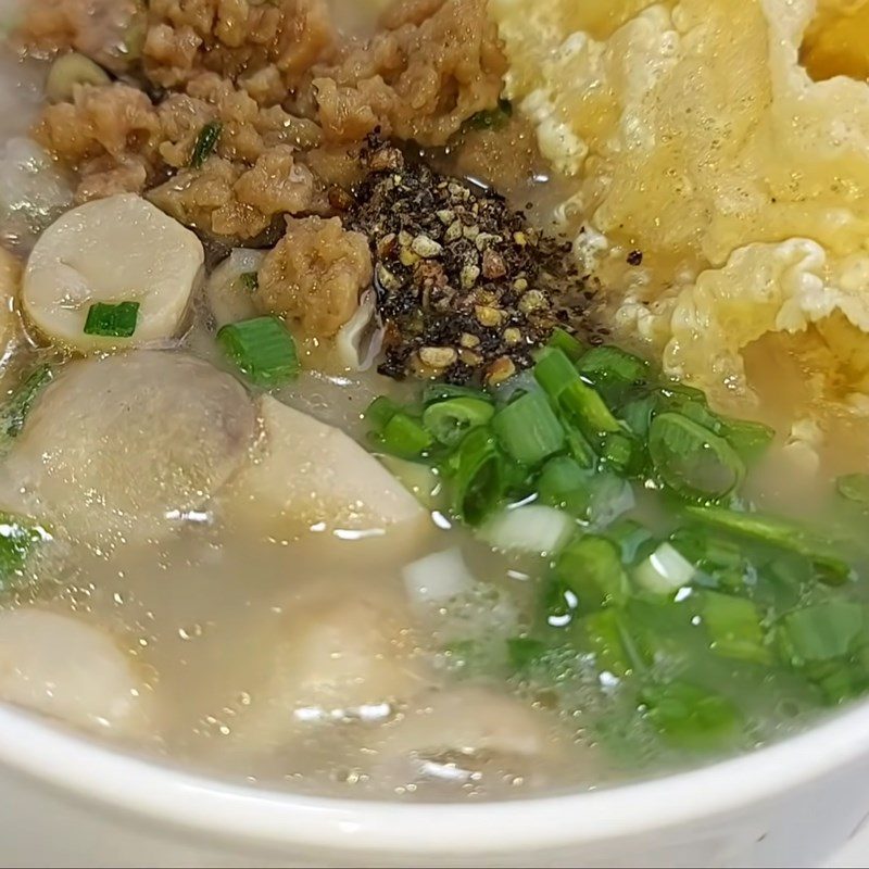 Step 5 Final Product Vegetarian minced meat porridge