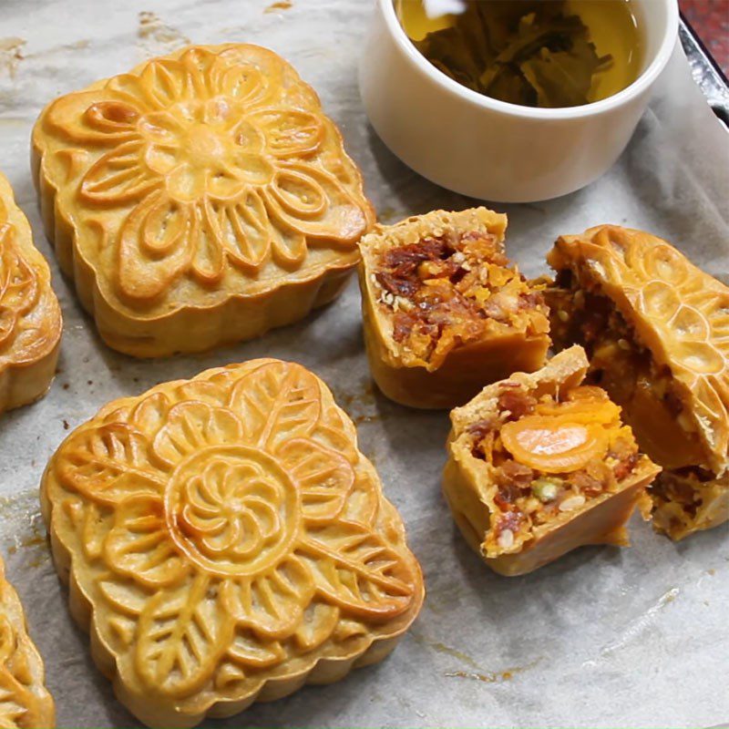 Step 7 Final Product Mixed Dried Beef Mooncake