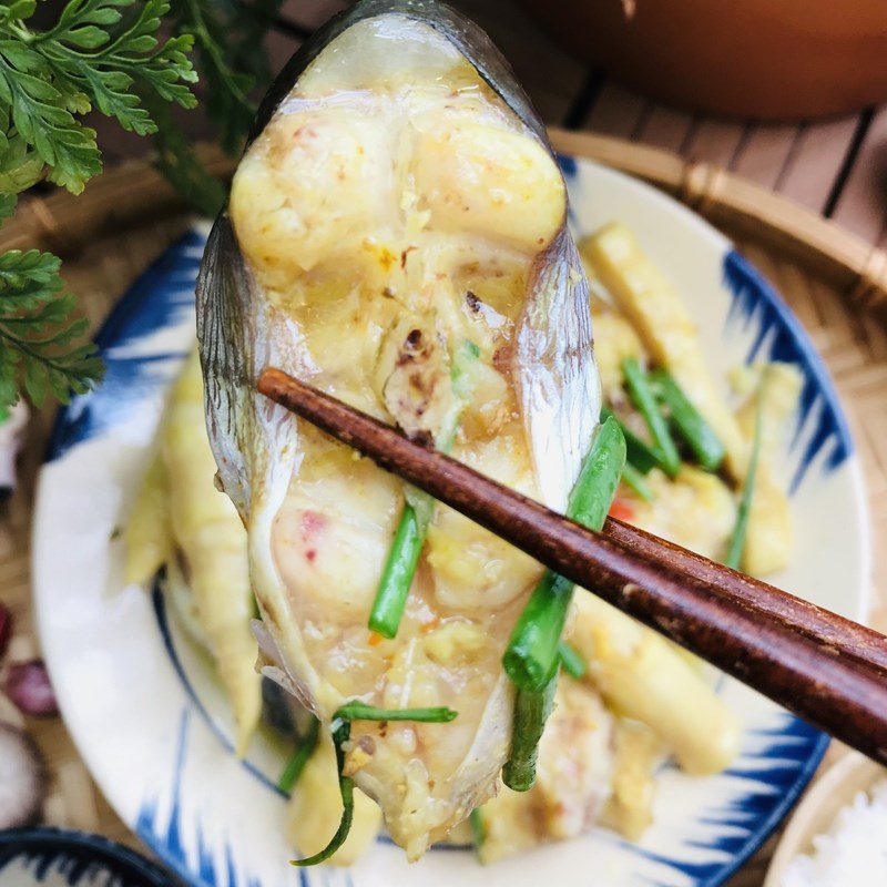 Step 6 Final Product Braised Catfish with Bamboo Shoots