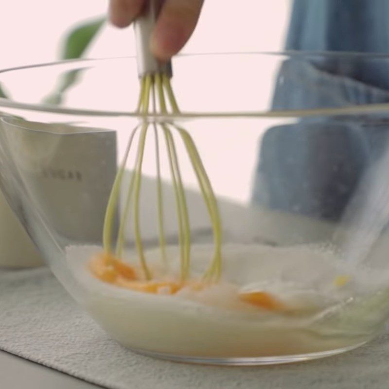 Step 2 Mixing butter and eggs Lemon butter muffin