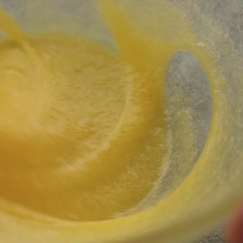 Step 2 Mixing butter and eggs Lemon butter muffin