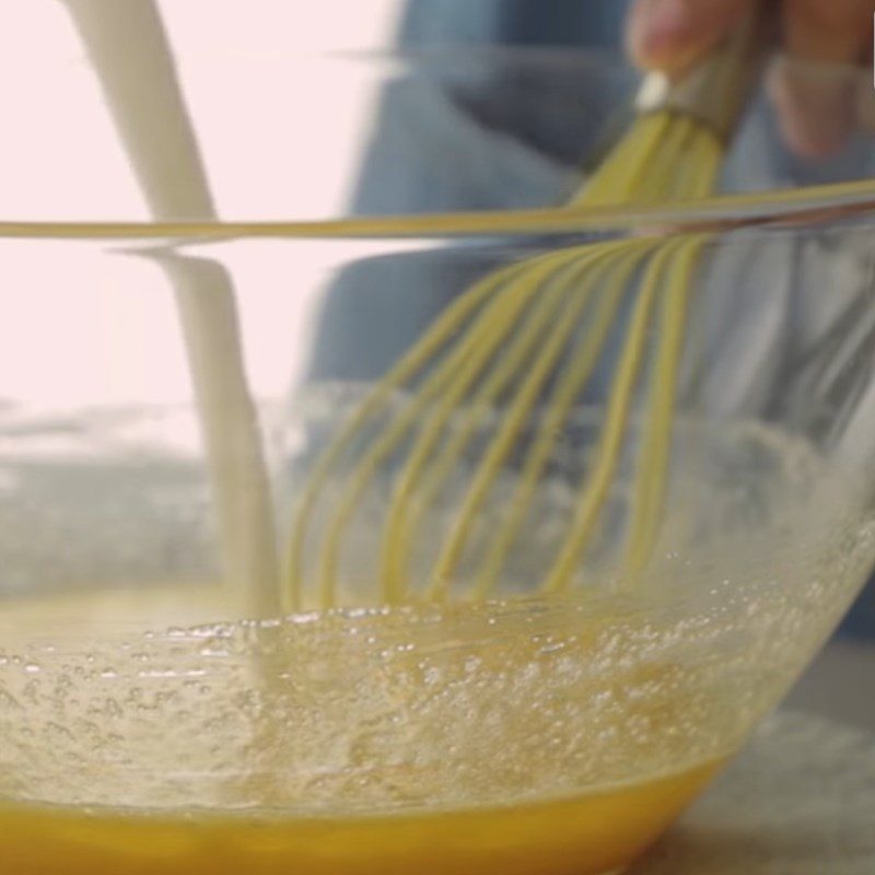 Step 2 Mixing butter and eggs Lemon butter muffin