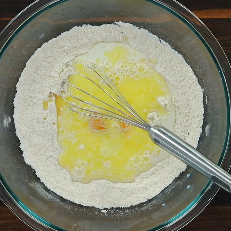 Step 3 Mixing the Flour Tiramisu Cookies