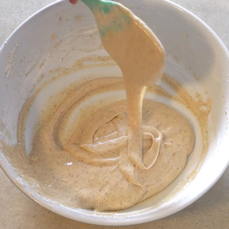 Step 1 Mixing the pink dough for Rose-shaped Steamed Buns