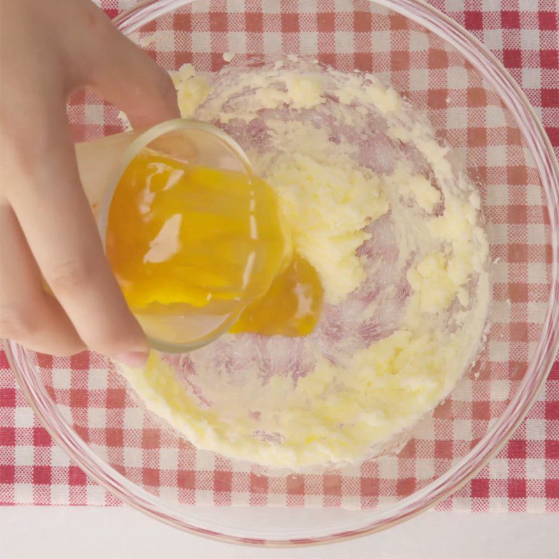 Step 3 Mixing the Cake Batter Cream Cheese Sponge Cake