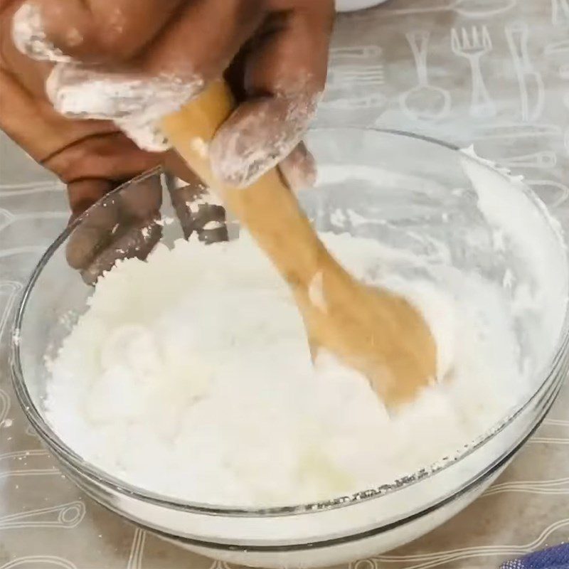 Step 3 Mixing the cake batter Lemon butter muffin