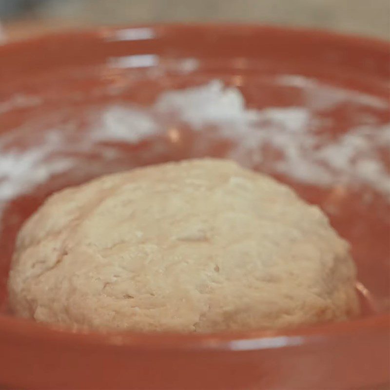 Step 1 Mix the dough for Papparoti bread with cream cheese filling