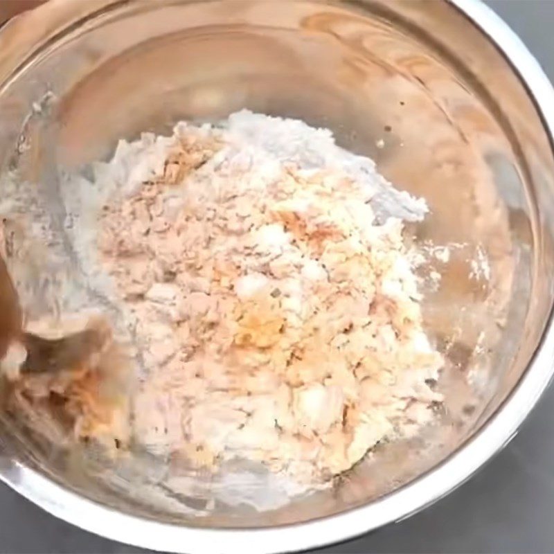 Step 3 Mixing dough for the bun Orange bun