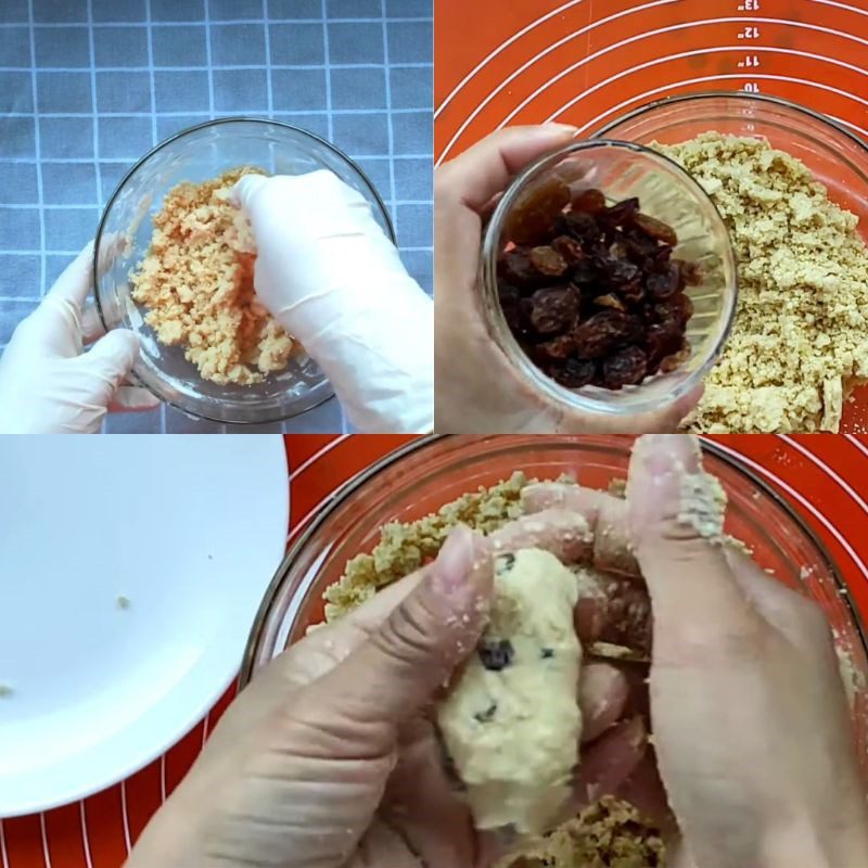 Step 3 Mixing the dough for the filling Milk-free cakes