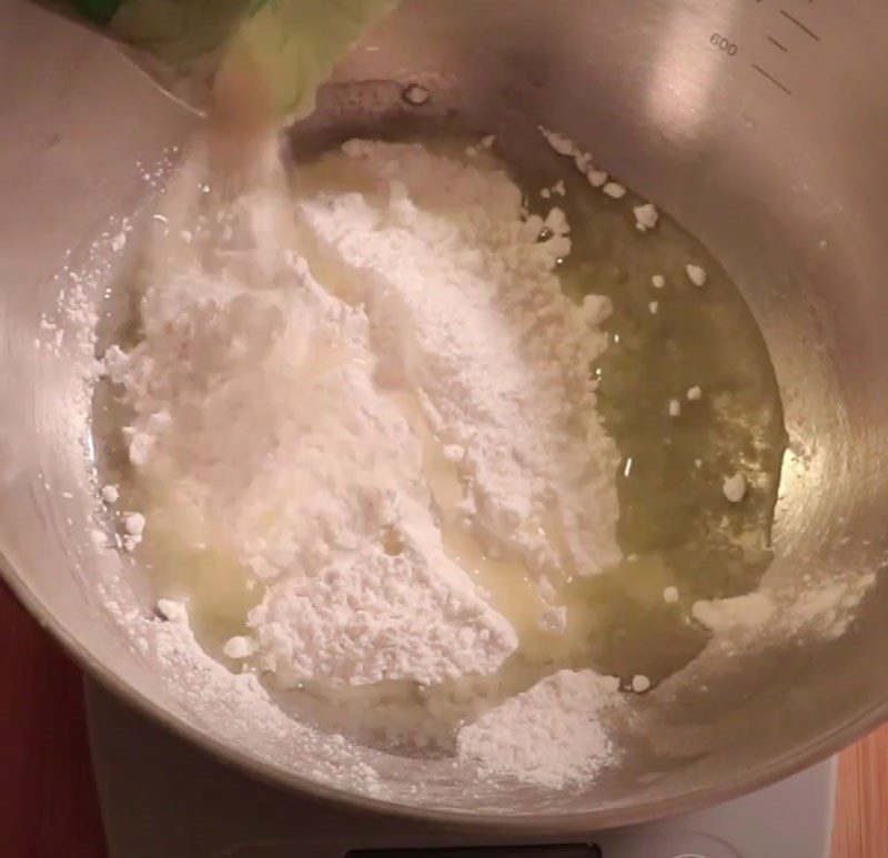 Step 1 Mixing the dough for the Milk Puff Pastry