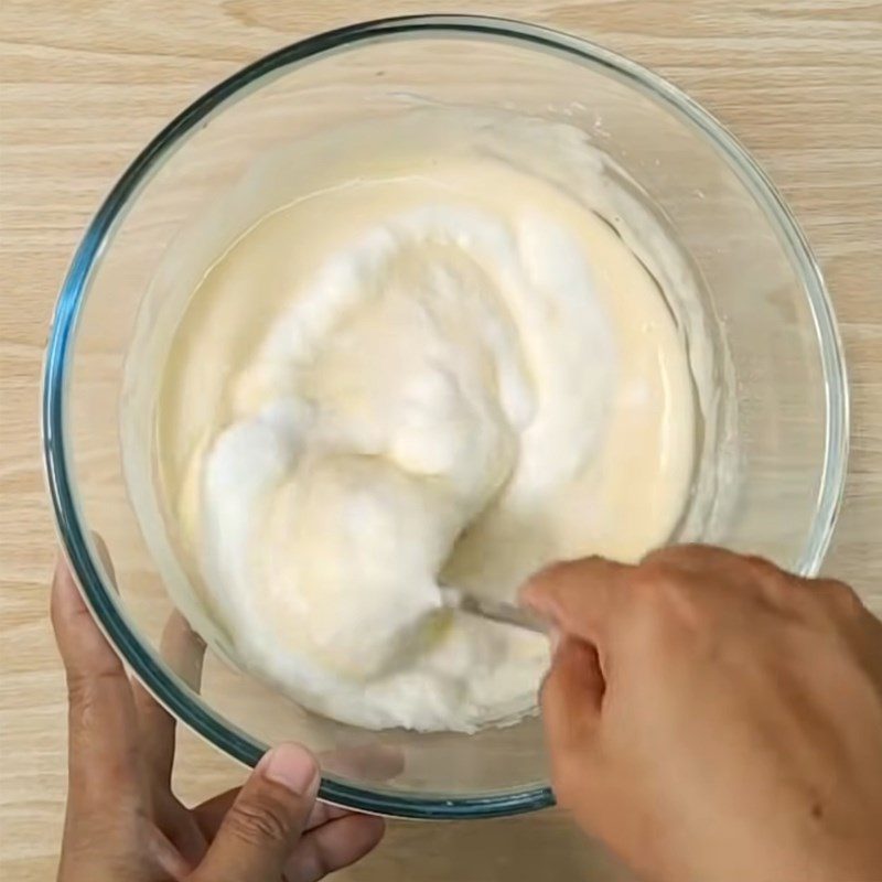 Step 2 Mix the cake dough mixture for chocolate cookies without flour