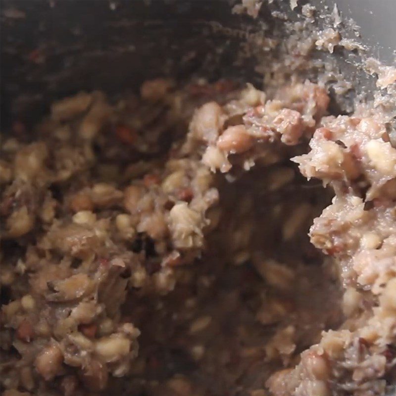 Step 4 Mix the ingredient mixture Dried sweet potato with red beans