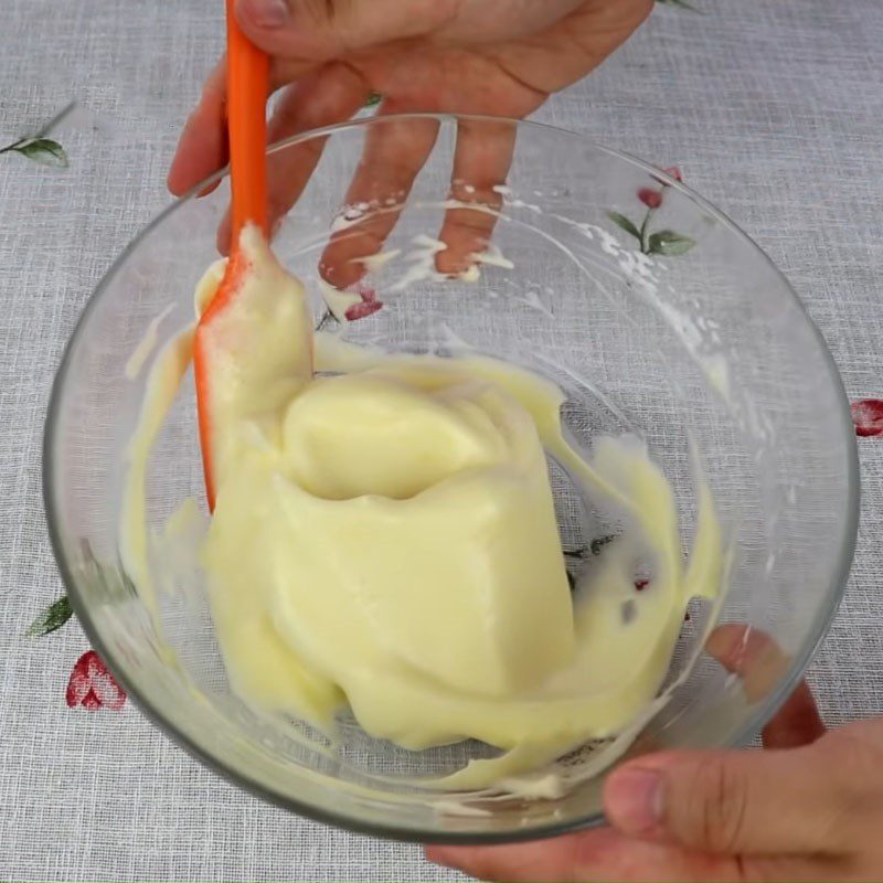 Step 3 Mixing the egg mixture for Fruit Cake