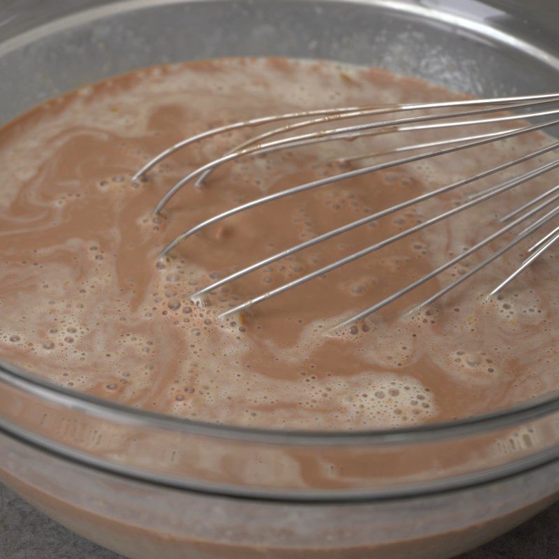 Step 3 Mix the egg mixture Chocolate flan